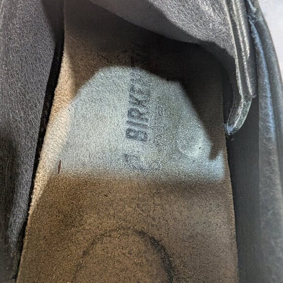 Birkenstock Black Leather Lace-Up Shoes Oxford Style - Picture 4 of 8